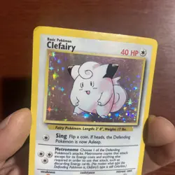 Pokemon TCG Clefairy Base Set 5/102 Holo Unlimited Holo Rare c618 - Image 2