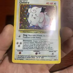 Pokemon TCG Clefairy Base Set 5/102 Holo Unlimited Holo Rare c618 - Image 3