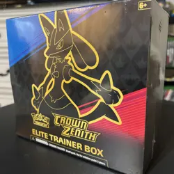 Pokemon TCG Sword & Shield Crown Zenith ETB Elite Trainer Box Factory Sealed - Image 1