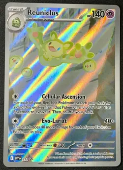 Pokemon TCG Reuniclus Scarlet Violet Promo SVP 212 Full Art Holo - Image 1