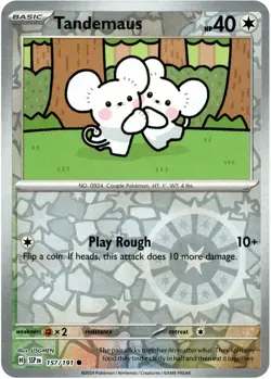 ⚡Pokemon - Tandemaus - Common - 157/191 -Reverse Holo - Surging Sparks (NM)⚡ - Image 1