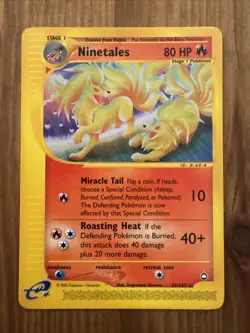 Pokemon TCG Ninetales Aquapolis 25/147 Rare - Incredible Condition! - Image 1