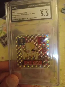 Abra 1996 AMADA Pokemon Abra JPN Hyper Sticker Collection Part 1 Prism - Image 1