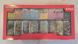 2025 Pokemon TCG: Prismatic Evolutions Mini Tin Exclusive Costco Bundle 8-Pack - Image 1