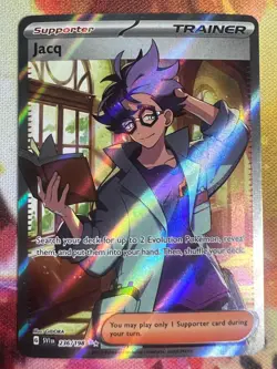 Jacq 236/198 - Scarlet & Violet Base - Full Art Ultra Rare Pokemon TCG Card NM - Image 1