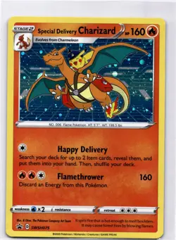 NM - Special Delivery Charizard Promo SWSH: Sword & Shield Promo Cards SWSH075 - Image 1