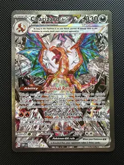 Pokemon TCG Charizard EX Holo Card 223/197 Obsidian Flames Sir - Image 1