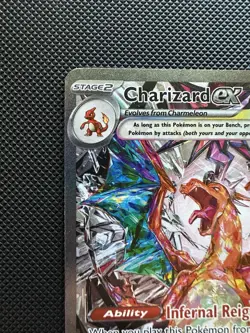 Pokemon TCG Charizard EX Holo Card 223/197 Obsidian Flames Sir - Image 2