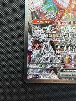 Pokemon TCG Charizard EX Holo Card 223/197 Obsidian Flames Sir - Image 5