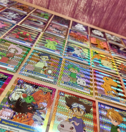 1999 Bandai 1st Edition MINT Digimon Animated Exclusive Series Holo Card Set! - Image 1