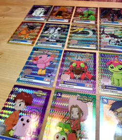 1999 Bandai 1st Edition MINT Digimon Animated Exclusive Series Holo Card Set! - Image 3