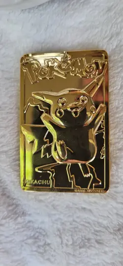 Pokemon Pikachu 23k Gold Plated Trading Card 1999 Limited Edition - Image 1