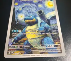 Blastoise - Pokemon x Van Gogh Starry Night DIY Custom Fan Art Card 085 Promo - Image 4