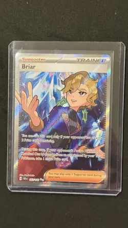 Pokemon TCG Briar Full Art Trainer Ultra Rare Card Sv07 Stellar Crown 163/142 - Image 1