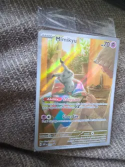 Mimikyu 075 Full Art Black Star Promo Paldean Fates Pokemon Card SEALED - Image 3