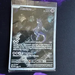 MEWTWO SVP 052 Scarlet Violet 151 Promo Illustration Rare Pokemon Card SEALED - Image 1
