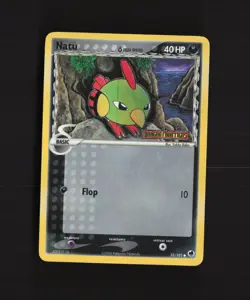 Natu 55/101 EX Dragon Frontiers Reverse Holo Stamped Common Pokemon Card DMG - Image 1