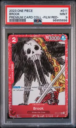 2023 ONE PIECE PREMIUM CARD COLL ONE PIECE FILM RED #011 BROOK ENG - PSA 9 MINT - Image 1