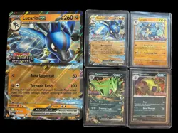 Prismatic Evolutions Stamped Collection Lucario & Tyranitar Promos + Jumbo Card - Image 1