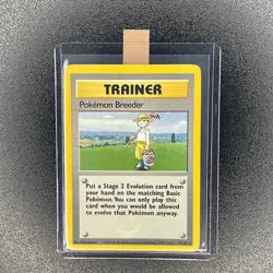 🔥 Pokemon Breeder 76/102 🔥 Non Holo Rare Base Set Trainer Pokemon Card 1999 - Image 1