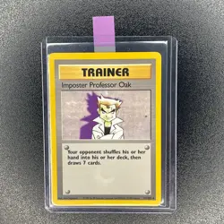 🔥 Imposter Professor Oak 73/102 🔥 Original Non Holo Rare Base Set Pokemon Card - Image 1