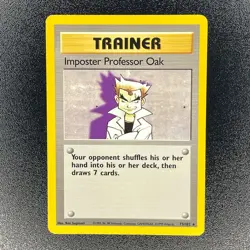 🔥 Imposter Professor Oak 73/102 🔥 Original Non Holo Rare Base Set Pokemon Card - Image 2