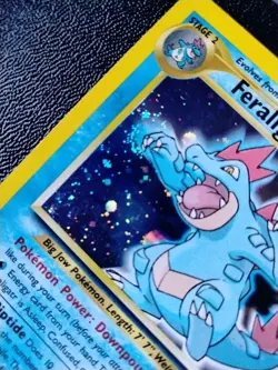 Pokemon TCG Feraligatr Neo Genesis Holo Unlimited Rare Card 5/111 - Very Good - Image 2