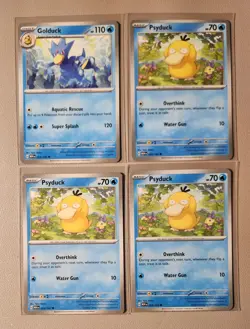 Golduck 055/165 & 4x Psyduck 054/165 Pokemon card SV 151 NM - Image 1