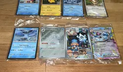 2025 Pokemon Holiday Calendar Promo Card Lot: All 8 Stamped Promos Sealed Packs - Image 2