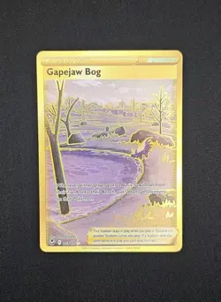 Pokemon TCG Card Gapejaw Bog 213/195 Silver Tempest Secret Rare Holo - NM - Image 1