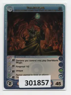 (301857) RAZNUS 60/20/80/40/45 (2 Max Stats) SR Premium Pack Foil Chaotic Card - Image 1