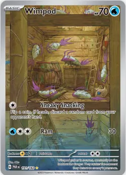Pokemon TCG Wimpod 191/182 SV Illustration Rare Paradox Rift Holo En - Image 1