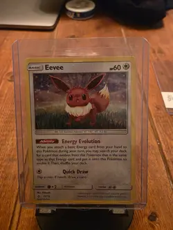 Eevee 11/12 McDonalds 2018 HOLO BLEED Holo Rare Pokemon Card LP+ - Image 1