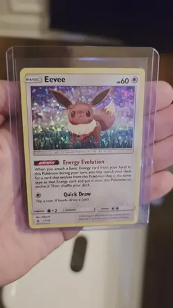 Eevee 11/12 McDonalds 2018 HOLO BLEED Holo Rare Pokemon Card LP+ - Image 2