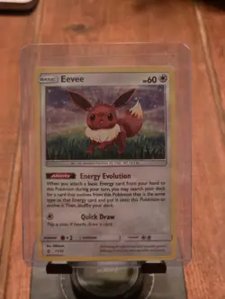 Eevee 11/12 McDonalds 2018 HOLO BLEED Holo Rare Pokemon Card LP+ - Image 5