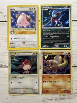 Pokemon Black Star Promo Lot Cleffa Darkrai Hoothoot Hitmonlee HGSS DP *LP - Image 1