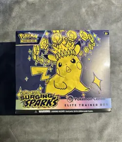 Pokemon Center Elite Trainer Box ETB Surging Sparks TCG Sealed New - Image 2