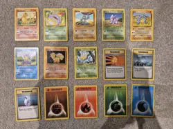 🔥 15 x WOTC Vintage Pokemon Bundle | Pokemon TCG Base Set (NO DUPLICATES)🔥 - Image 1