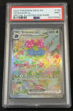 Venusaur Ex 198/165 SIR PSA 9 2023 Pokemon English Scarlet & Violet 151 - Image 1