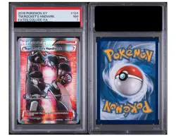 2016 POKEMON XY FATES COLLIDE #124 FULL ART/TEAM ROCKET'S HANDIWORK PSA 7 - Image 2
