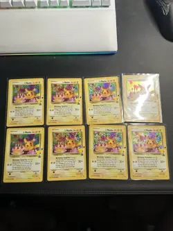 Birthday Pikachu Holo 24 Celebrations Classic Collection Pokemon 2021 NM - Image 2