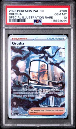 2023 POKEMON PAL EN-PALDEA EVOLVED SPECIAL ILLUSTRATION RARE #268 GRUSHA PSA 10 - Image 1