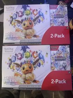 Pokemon TCG Scarlet Violet Prismatic Evolutions Elite Trainer Box 2 Pack - Image 1