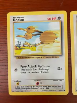 Pokemon Doduo 48/102 SINGLE USED EXCELLENT CONDITION SEE PHOTOS - Image 2