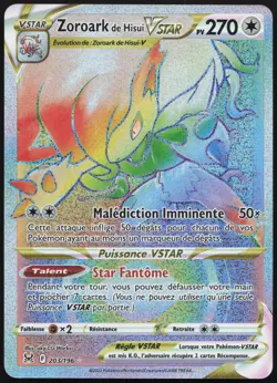 Carte Pokemon Zoroark de Hisui-VSTAR 203/196 Origine Perdue Francais - Image 1