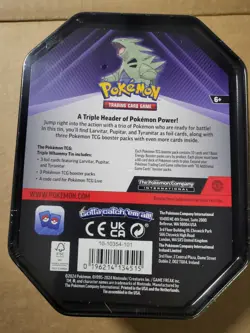 Tyranitar Triple Whammy Collectors Tin - Pokemon TCG - Factory Sealed - Image 2
