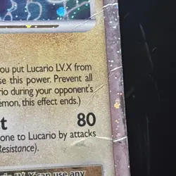 Pokemon TCG Lucario LV X Promo Holo Pokemon Promos Holo Promo LP - Image 3