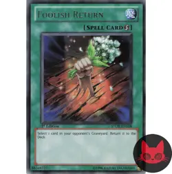 Yugioh Foolish Return STOR-EN058 Rare 1st Edition NM - Image 1
