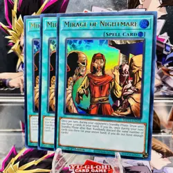 3x Yugioh Playset Mirage of Nightmare MP25-EN298 Ultra Rare 1st Ed Near Mint - Image 1