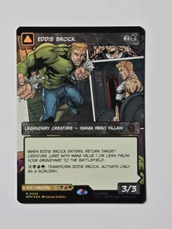 MTG Eddie Brock / Venom, Lethal Protector Borderless Card #0224 Spider-Man - Image 2